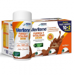 MERITENE FUERZA Y VITALIDAD DRINKS CHOCOLATE 12x125ML