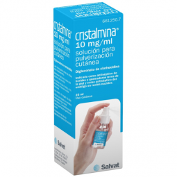 CRISTALMINA 10 mg/ml SOLUCION PARA PULVERIZACION CUTANEA...