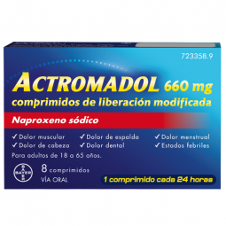 ACTROMADOL 660 mg 8 COMPRIMIDOS LIBERACION MODIFICADA