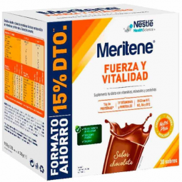 MERITENE FUERZA Y VITALIDAD BATIDO CHOCOLATE 30 SOBRES