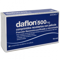 DAFLON 500 mg 60 COMPRIMIDOS RECUBIERTOS