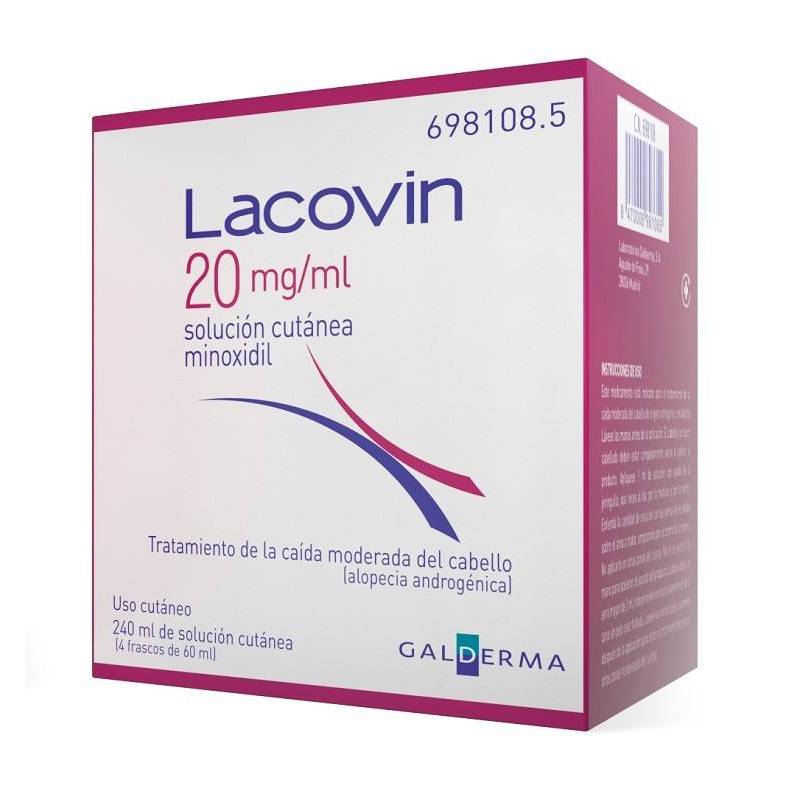 sello Legítimo Rugido Lacovin 20 Mg/Ml Solucion Cutanea 4 Frascos 60 Ml | Farmacia Imperial