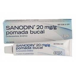 SANODIN 20 mg/g POMADA BUCAL 15g